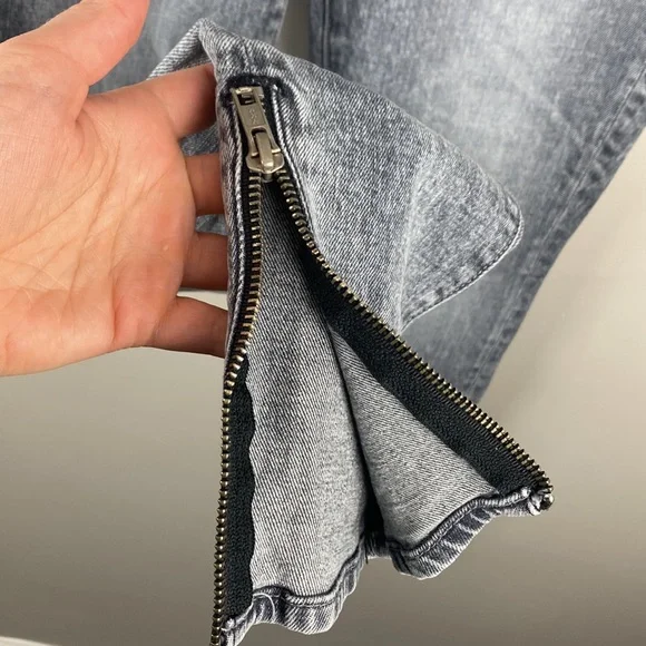 Mother The Swooner Ankle Zip In Static Size 25 - Picture 12 of 16